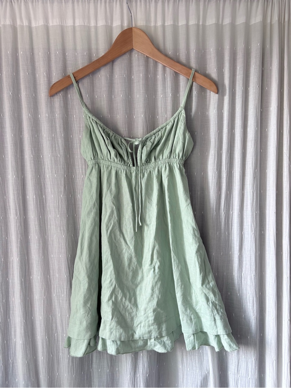 Princess Polly Mint Green Spaghetti Strap Mini Dress